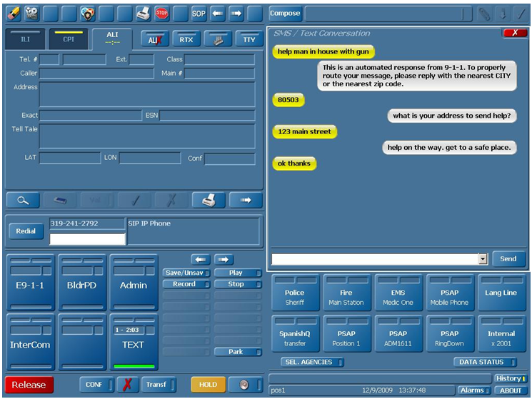 Exhibit 16-F: NG911 will enable  the public to access 911 through text messaging (SMS), among other formats