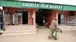 A typical Nigerian film market in Lagos. Though physical distribution of Nollywood films is booming, the digital market has also grown, thanks to a plugged-in African diaspora.