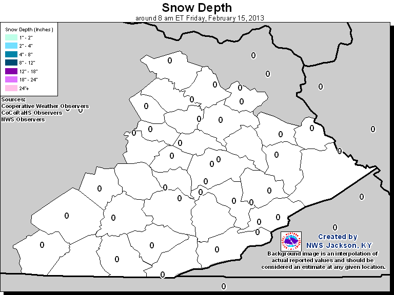 Daily Snow Depth Map