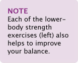 Note: All Strength Exercises (Left) also help to improve your balance
