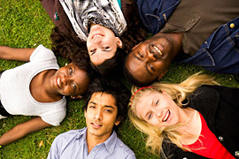 Image of a group of young teens