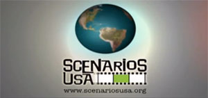 Scenarios USA logo shows an image of a globe.