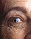 an older person's eye