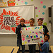 A science class from Gans School District presents one of its drug facts posters about alcohol and drug abuse. Each class from 5th-8th grade was given the opportunity to design and create posters to be displayed in their School's hallways to draw attention to the real facts about drugs and alcohol.