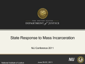 Still image linking to the recorded panel State Responses to Mass Incarceration