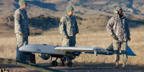MI Soldiers with UAV