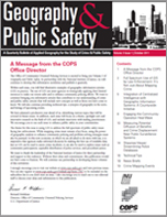 Geography and Public Safety newsletter - Volume 3 Issue 1 | September 2011