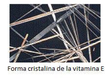 Forma cristalina de la vitamina E