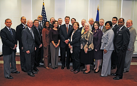 On October 20, 2010 Veterans Services meet with the director of OPM and Veterans Service Organizations representatives regarding employment opportunities for veterans and transitioning service members.