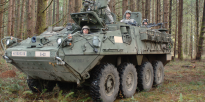 Army Stryker with Soldiers