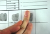 Picture of a fingerprint card