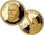 2008 John Quincy Adams Presidential $1 Proof Coin