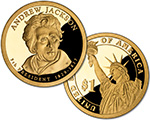 2008 Andrew Jackson Presidential $1 Proof Coin