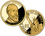 2011 James Garfield Presidential $1 Proof Coin