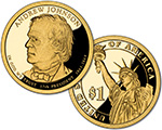 2011 Andrew Johnson Presidential $1 Proof Coin
