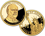 2012 Grover Cleveland (first term) Presidential $1 Proof Coin