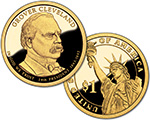 2012 Grover Cleveland (second term) Presidential $1 Proof Coin