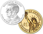 2013 Presidential $1 Coin: Woodrow Wilson