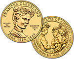 2012 Frances Cleveland (first term) Gold Uncirculated Coin