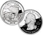 2010 Yellowstone Proof Quarter
