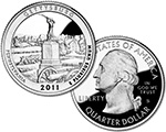 2011 Gettysburg Proof Quarter
