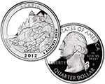 2012 Acadia Proof Quarter