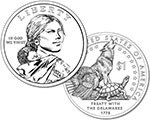 2013 Native American $1 Coin (line art)