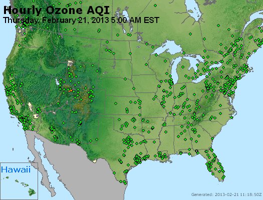 Hourly Ozone AQI