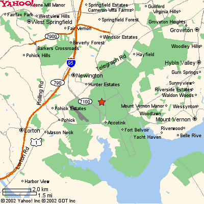 Map of Defense Logistics Agency Headquarters Complex location