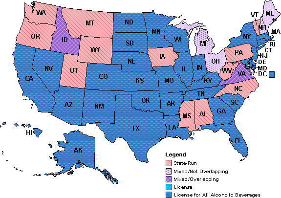 Wholesale Distribution Systems for Spirits as of January 1, 2012