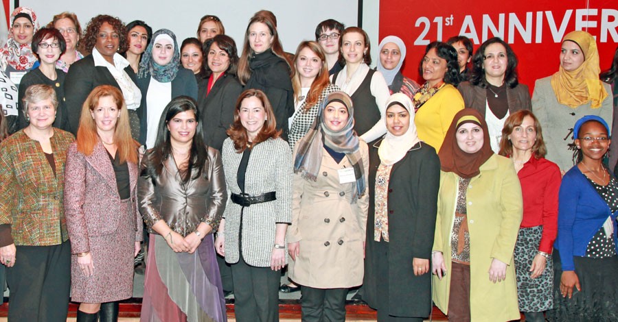 TechWomen program participants pose for a photograph in Amman, Jordan, February 2013. [State Department photo/ Public Domain]