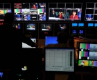 The control room during VOA's interview with Aung San Suu Kyi