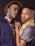 Poster of African American male couple facing each other