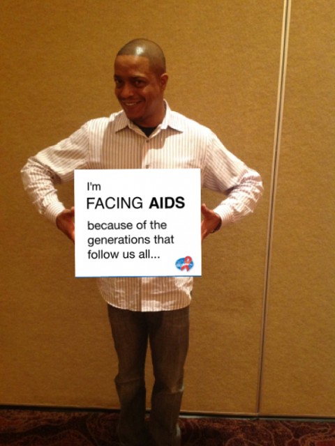 I'm Facing AIDS because of the generations that follow us all...