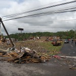 Destruction following a tornado in Georgia, image courtesy of the Georgia Emergency Management Agency