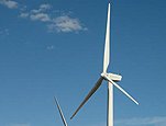 These wind turbines near Lamar, Colorado, each can produce 150 megawatts of electricity.