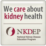 We care about kidney health Badge