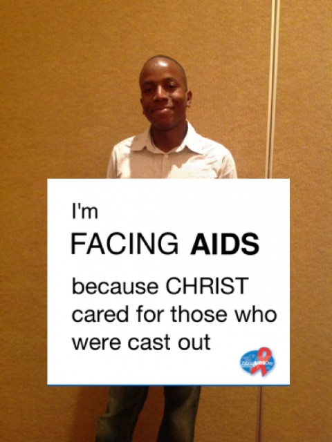 I'm Facing AIDS because CHRIST cared for those who were cast out