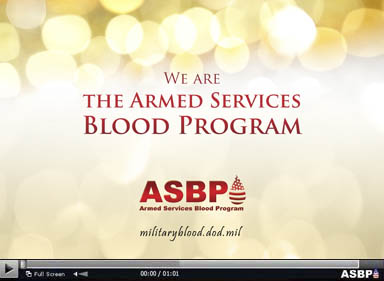 We Are the Armed Services Blood Program