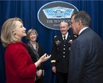 Panetta, Dempsey Honor Clinton in Pentagon Ceremony