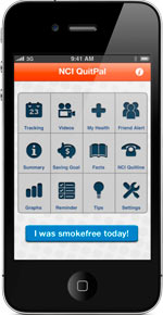 NCI's QuitPal App has tips and tools to help you become smoke-free.