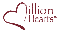 Million Hearts logo.