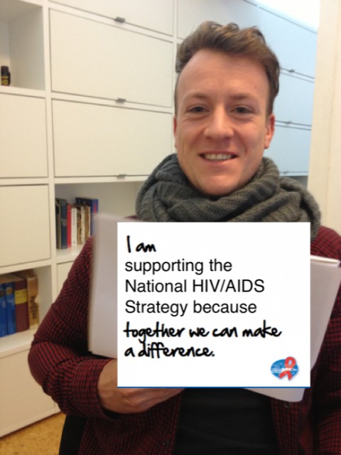 I am supporting the National HIV / AIDS Strategy because together we can make a difference.
