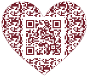 QR Video Faces of Million Hearts Red