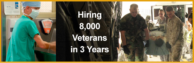 Hiring 8000 veterans in 3 years