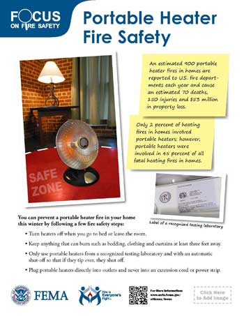 Focus on Fire Safety: Portable Heaters