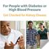 NKDEP brochure, For People with Diabetes or High Blood Pressure: Get Checked for Kidney Disease