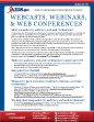 Webcasts, Web Conferences, and Webinars - One Page PDF