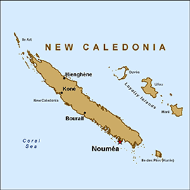 Map - New Caledonia