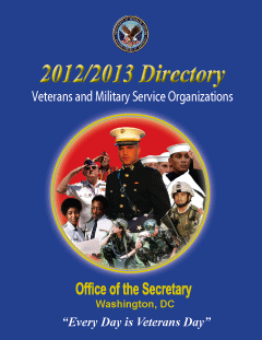 The Veterans Service Organizations Directory 2012-2013